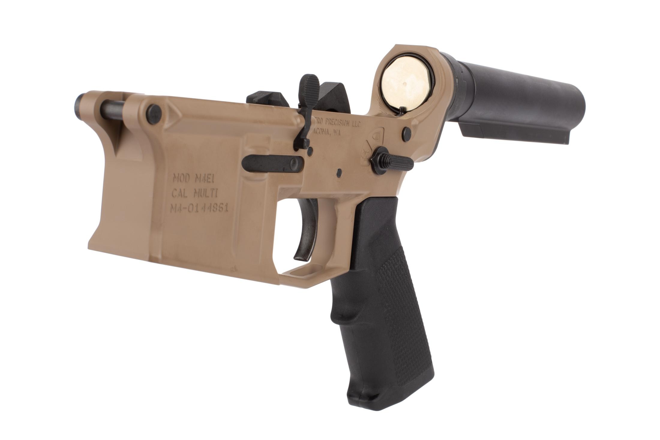 Aero Precision M4E1 Complete Lower Receiver A2 Grip & No Stock FDE APAR600113
